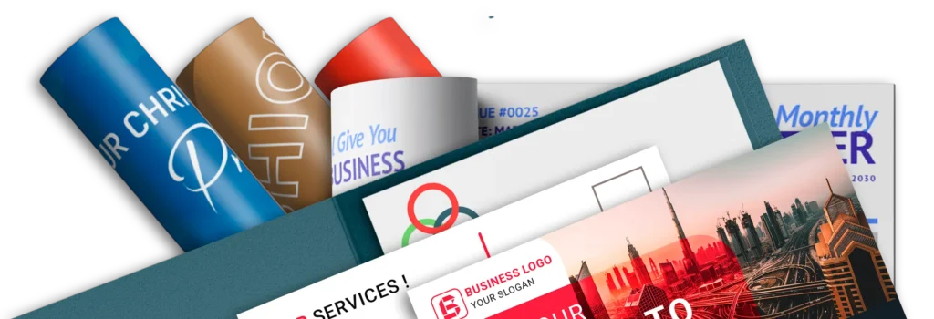 Variety of printed materials